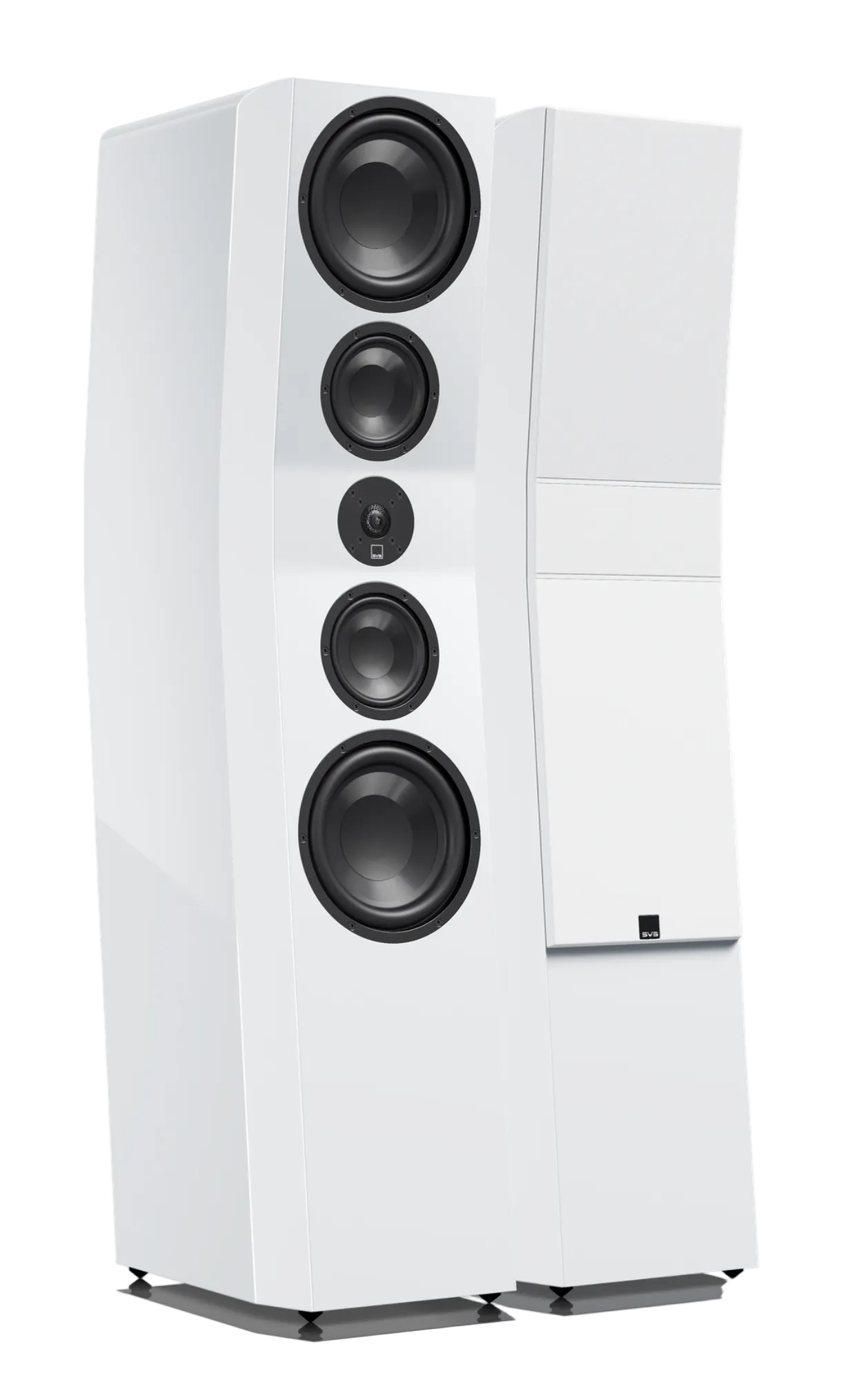 SVS Ultra Evolution Pinnacle Floorstanding Speakers, in Piano White Gloss, pair