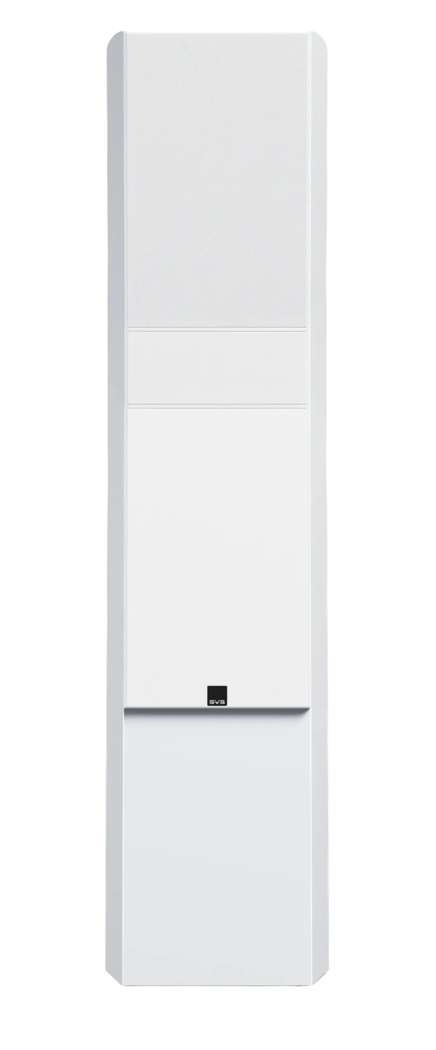 SVS Ultra Evolution Pinnacle Floorstanding Speaker, in Piano White Gloss, individual with Grille