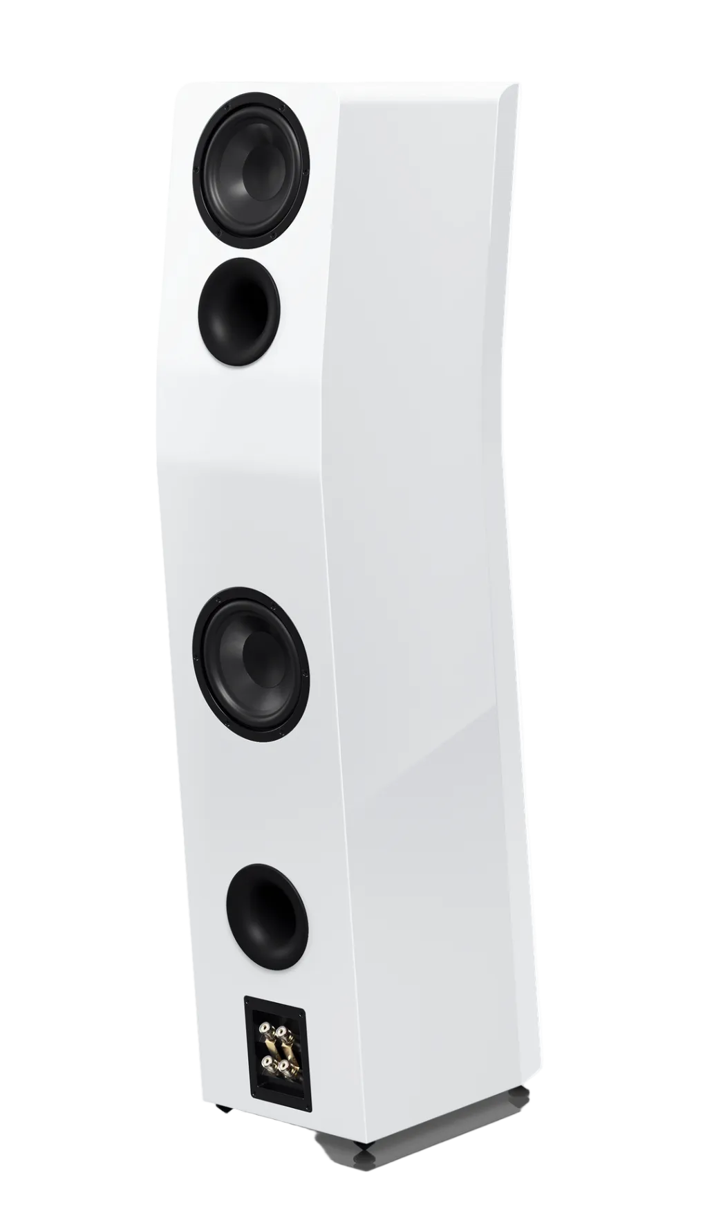 SVS Ultra Evolution Titan Floorstanding Speaker in Piano Gloss White, rear
