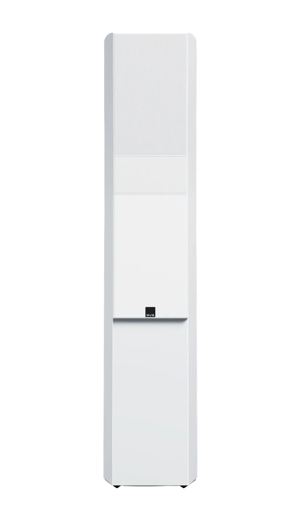 SVS Ultra Evolution Titan Floorstanding Speaker in Piano Gloss White, individual without grille