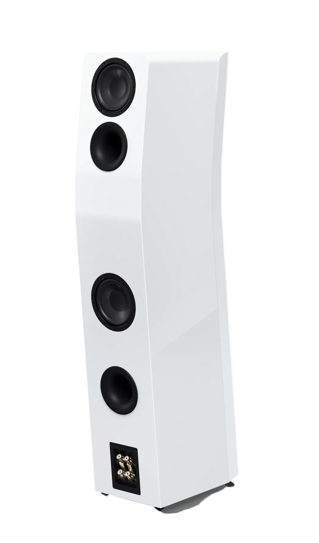SVS Ultra Evolution Tower Floorstanding Speaker in Piano White Gloss, rear