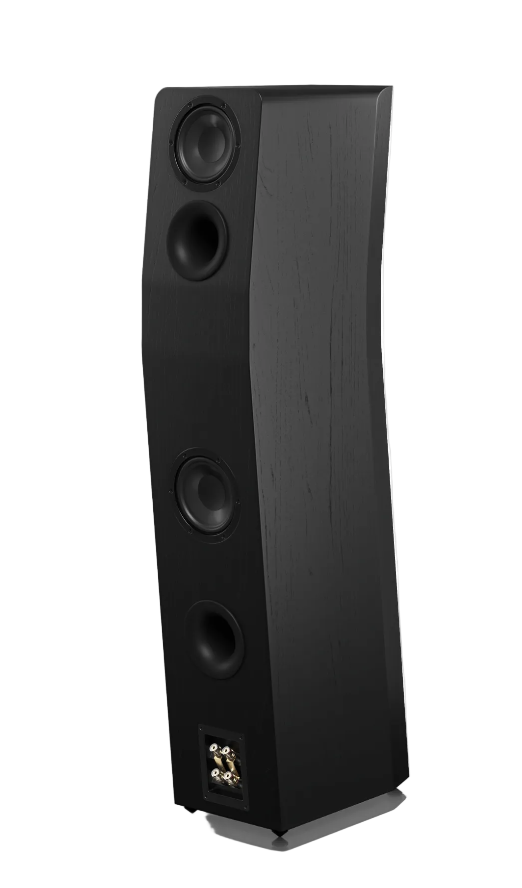 SVS Ultra Evolution Tower Floorstanding Speaker in Black Oak, rear