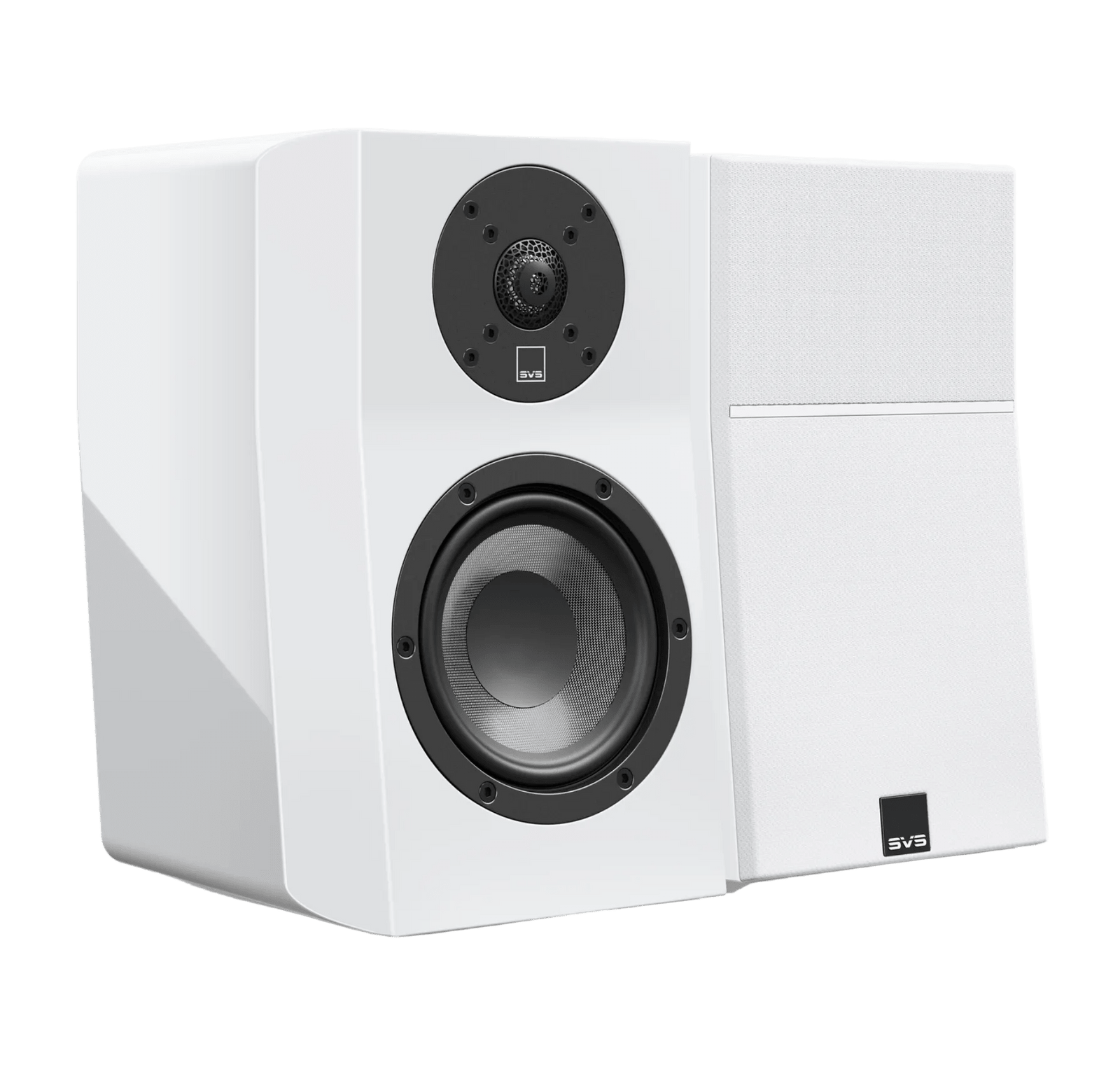 SVS Ultra Evolution Nano Bookshelf Speakers in Piano White Gloss, pair