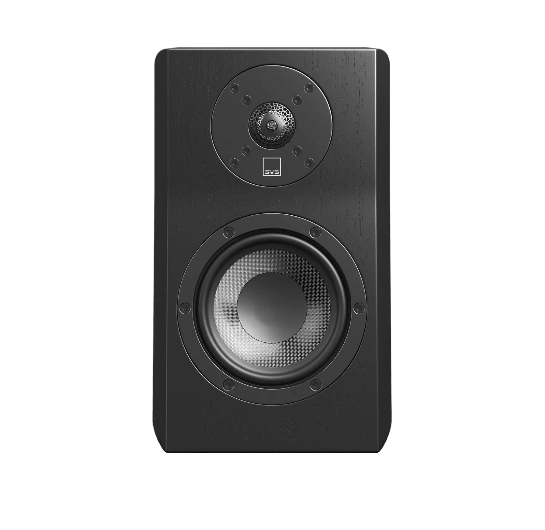 SVS Ultra Evolution Nano Bookshelf Speaker  in Black Oak, without Grille