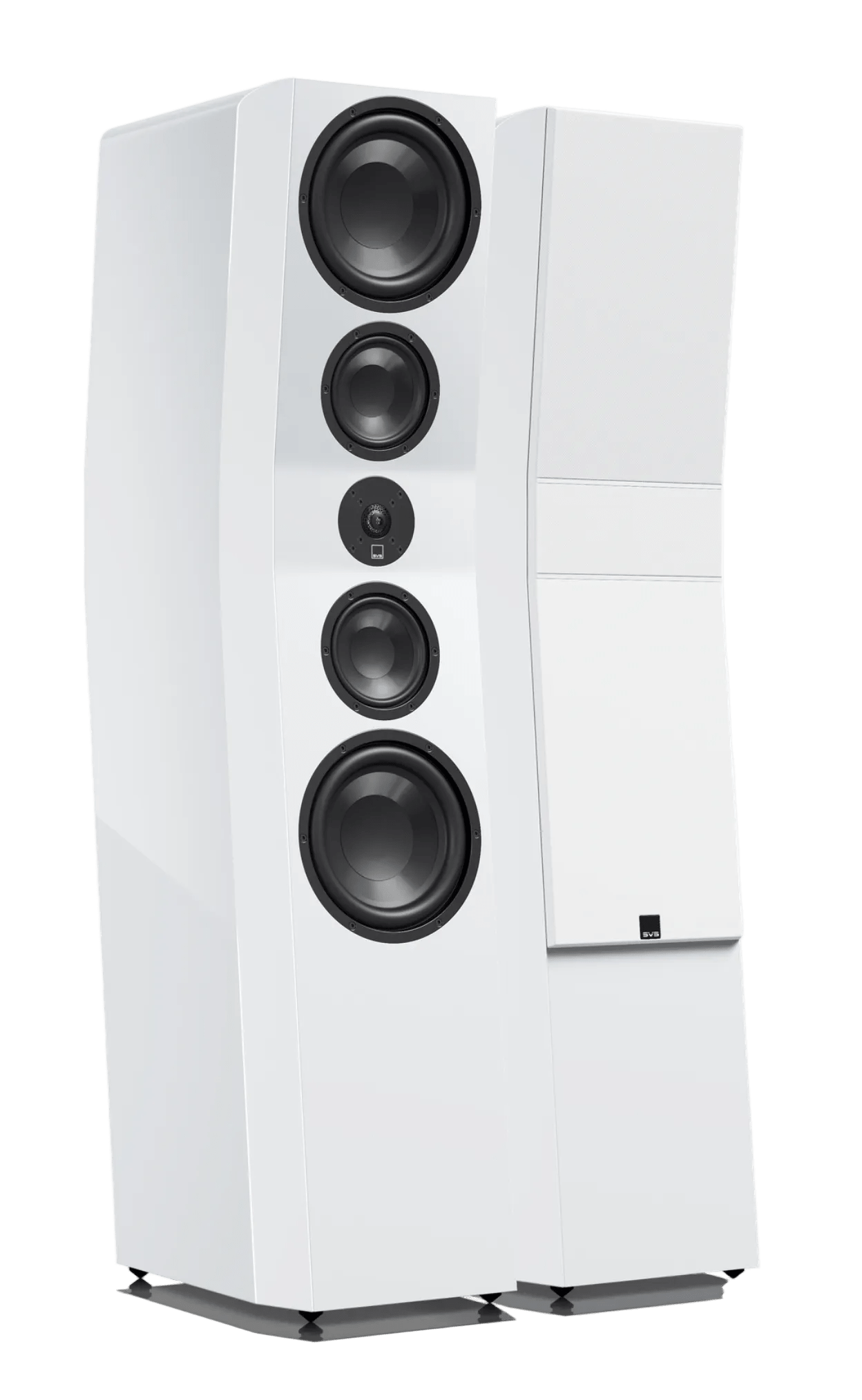 SVS Ultra Evolution Pinnacle Floorstanding Speakers, in Piano White Gloss, pair