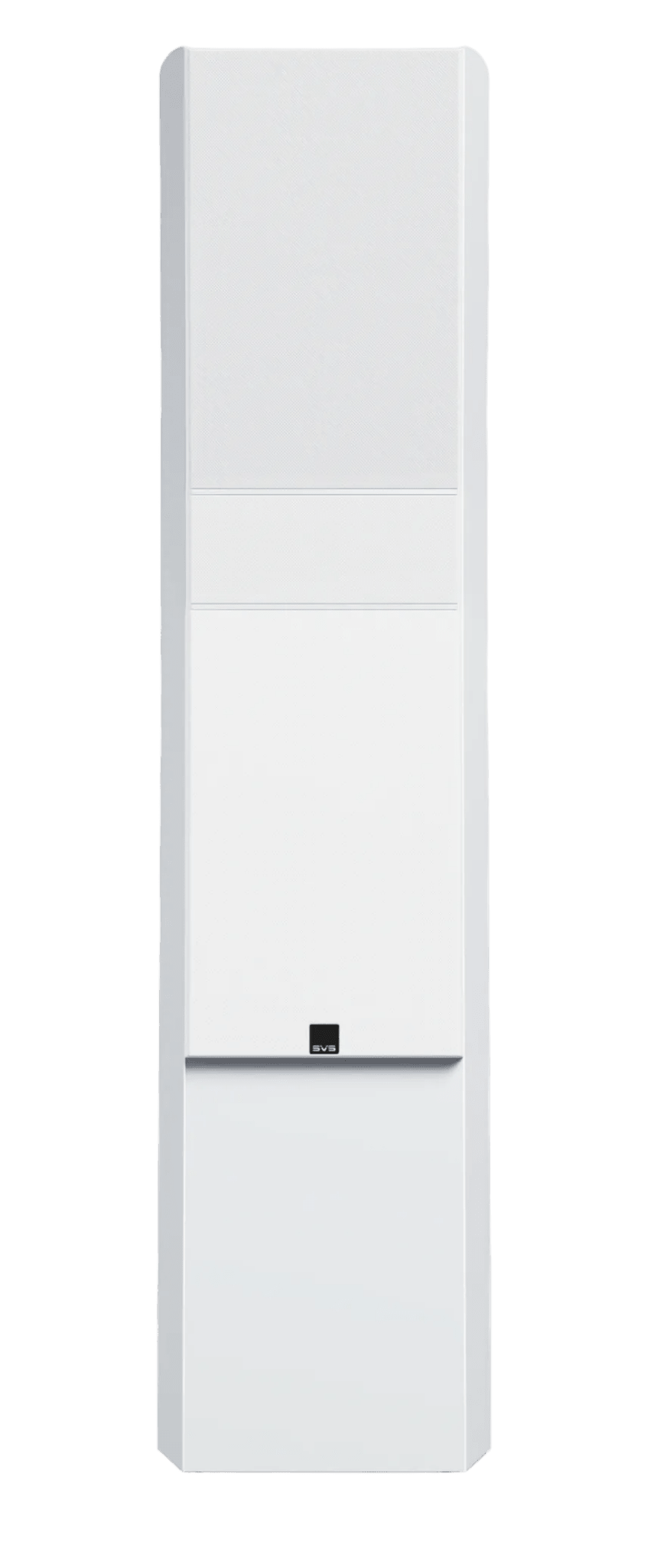 SVS Ultra Evolution Pinnacle Floorstanding Speaker, in Piano White Gloss, individual with Grille