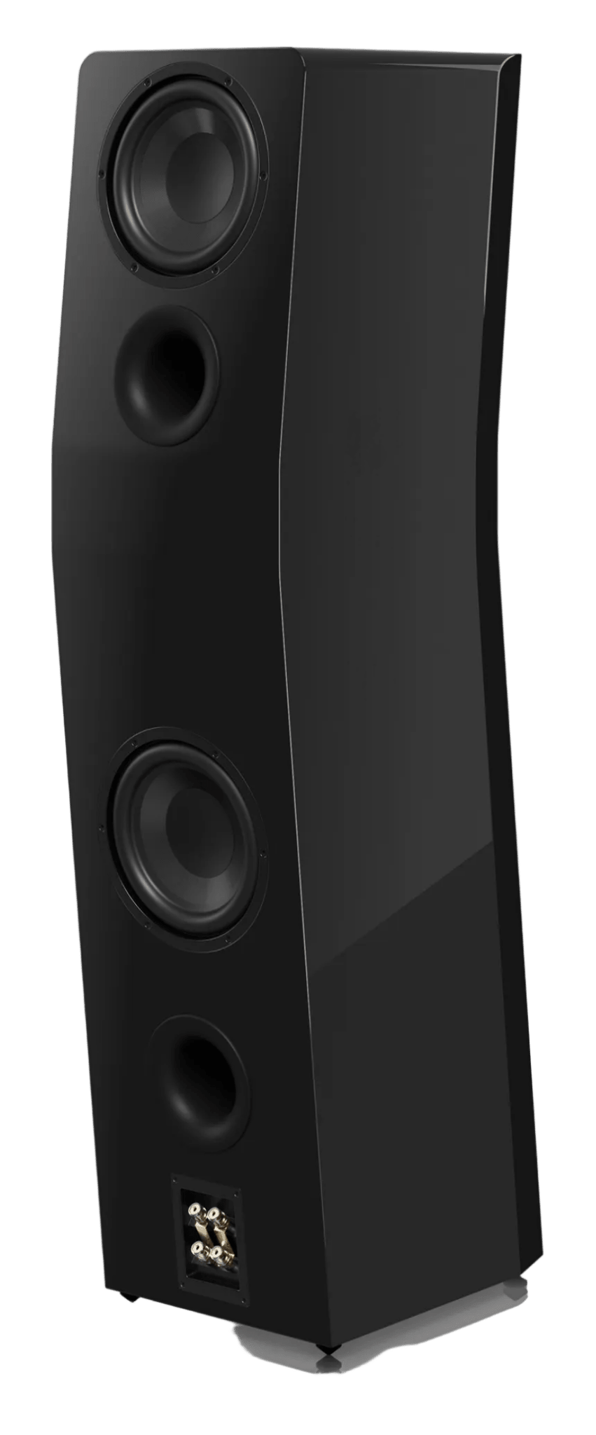 SVS Ultra Evolution Pinnacle Floorstanding Speaker, in Piano Black Gloss, individual rear