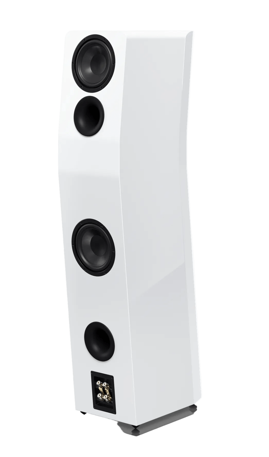 SVS Ultra Evolution Titan Floorstanding Speaker in Piano Gloss White, rear