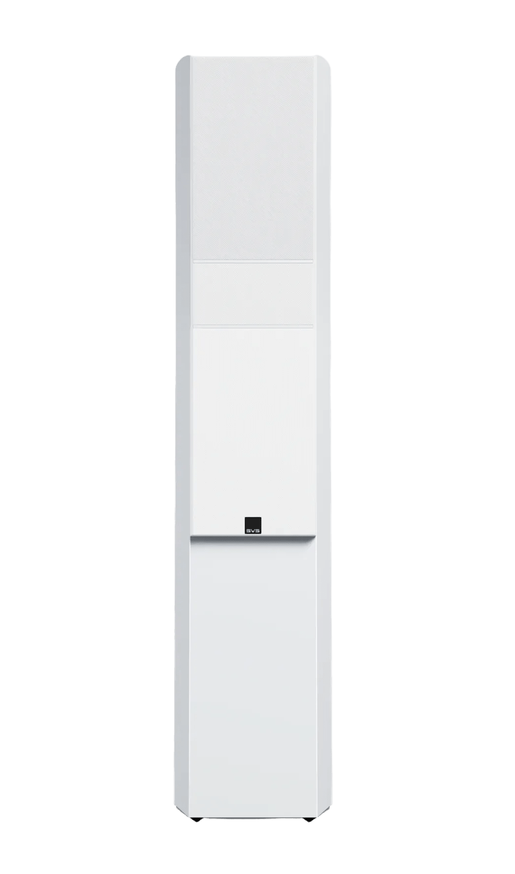 SVS Ultra Evolution Titan Floorstanding Speaker in Piano Gloss White, individual without grille