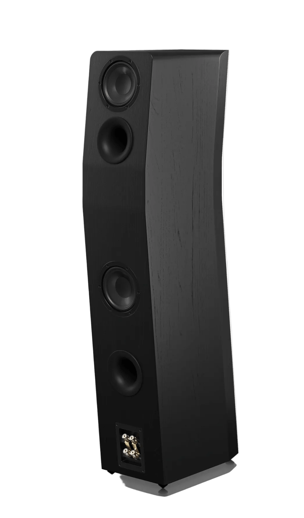 SVS Ultra Evolution Tower Floorstanding Speaker in Black Oak, rear