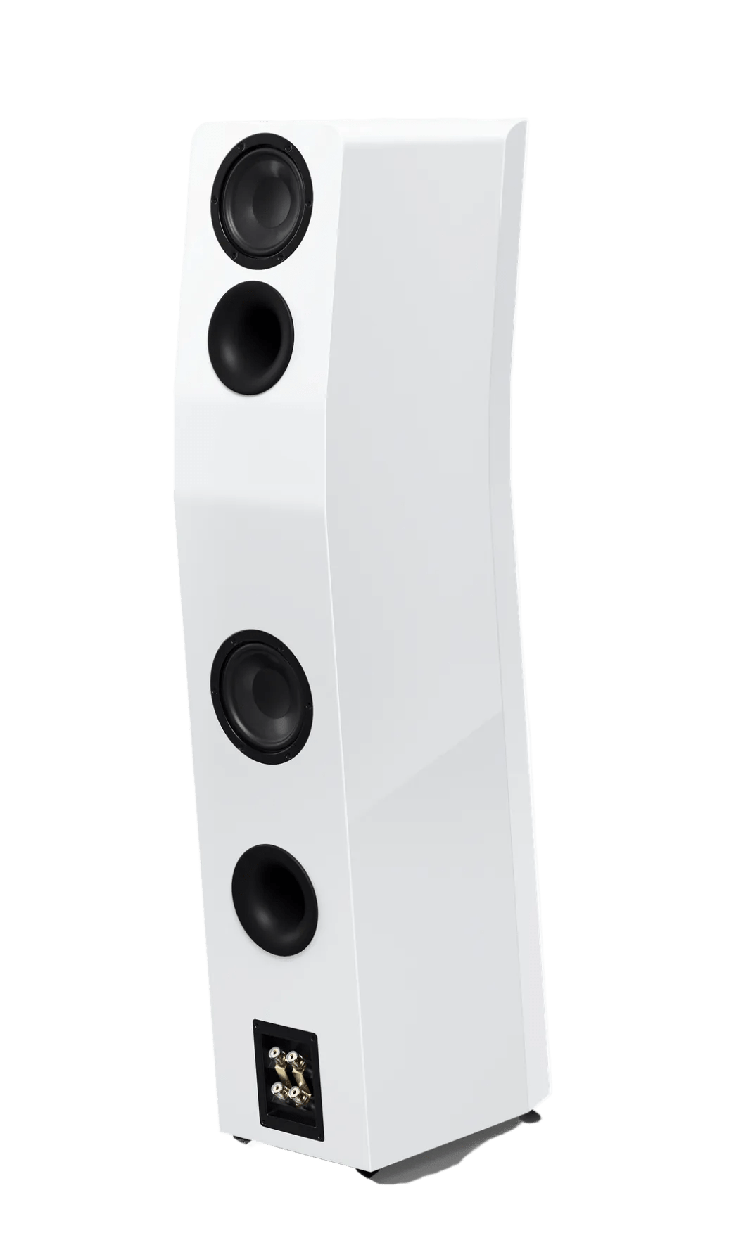 SVS Ultra Evolution Tower Floorstanding Speaker in Piano White Gloss, rear