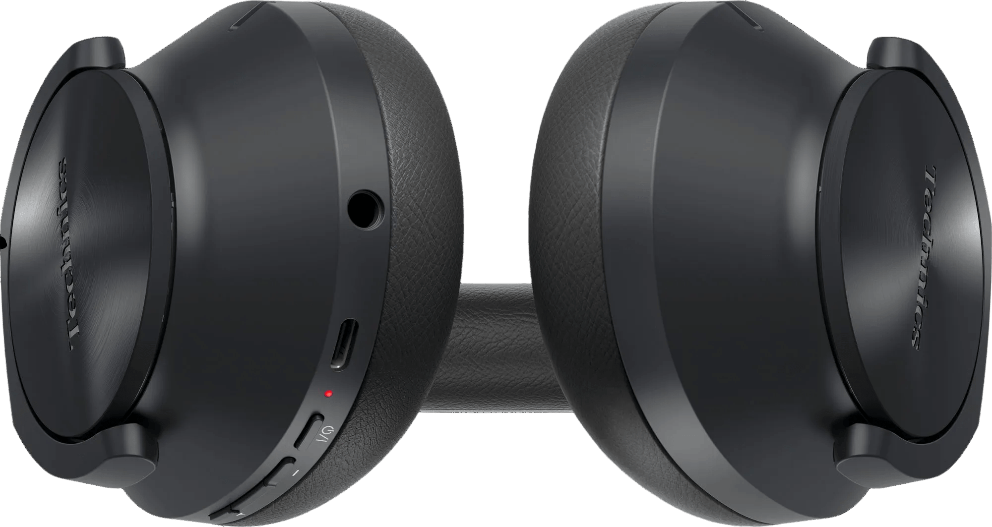 Technics EAH-A800 Noise Cancelling Headphones in Black, underside
