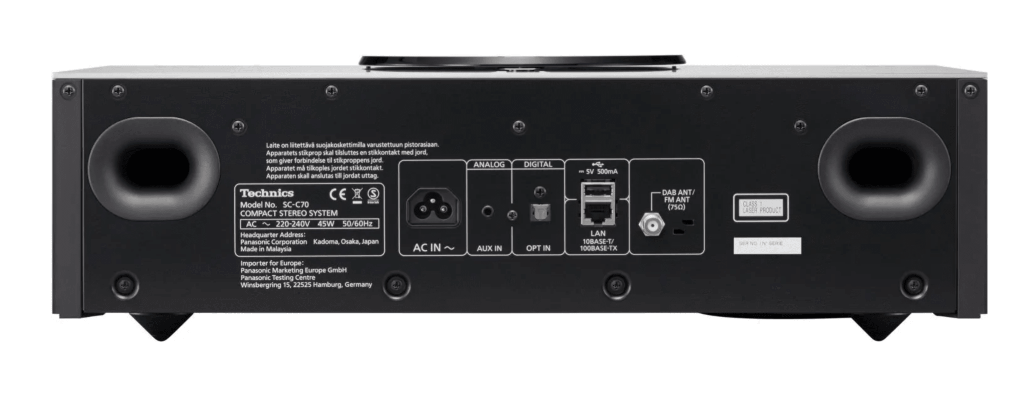 Technics Otavia MK2 Premium All In One - black rear panel