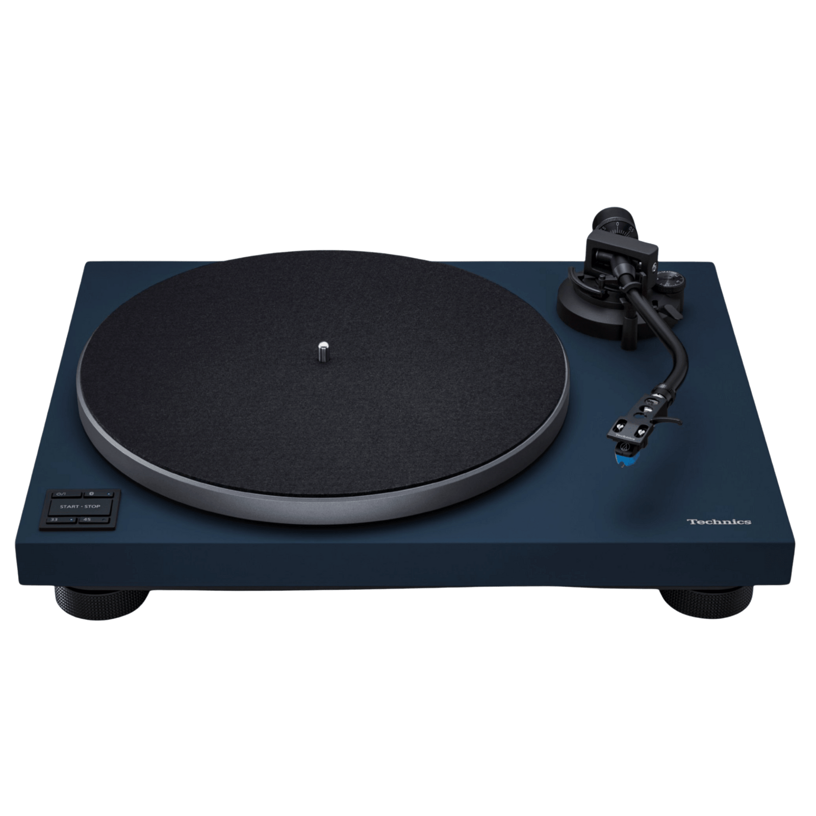 Technics SL-40CBT Direct Drive Bluetooth Turntable in Blue, front without dustcover