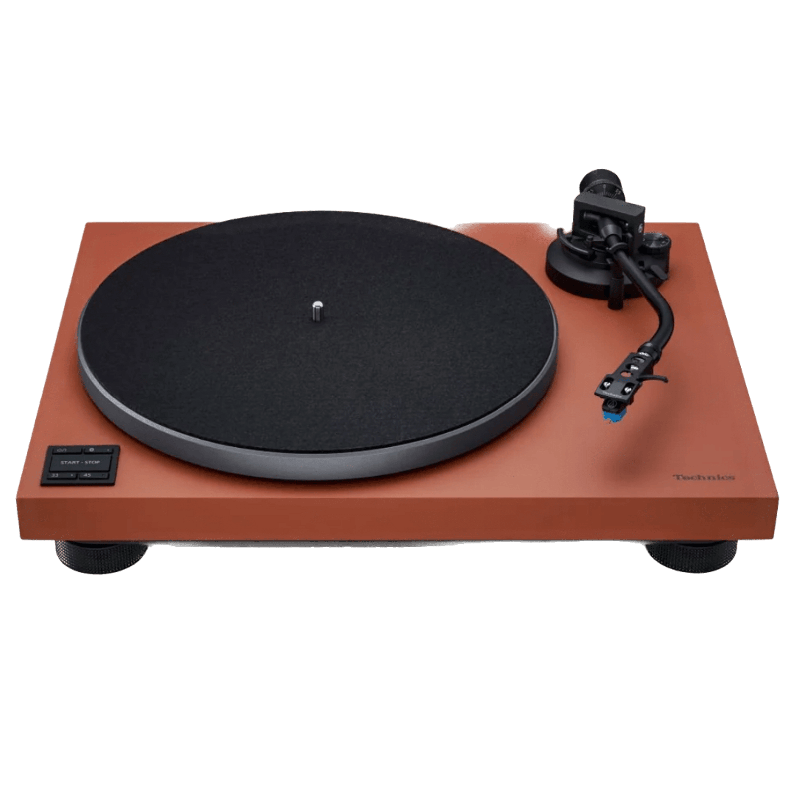 Technics SL-40CBT Direct Drive Bluetooth Turntable in Terracotta, front, without dustcover