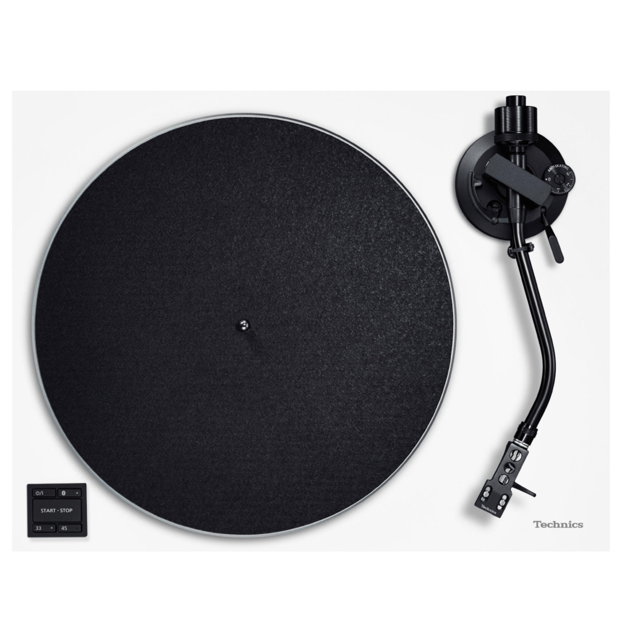 Technics SL-40CBT Direct Drive Bluetooth Turntable in White, overhead