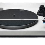 Technics SL-40CBT Direct Drive Bluetooth Turntable in Gray, front with dustcover