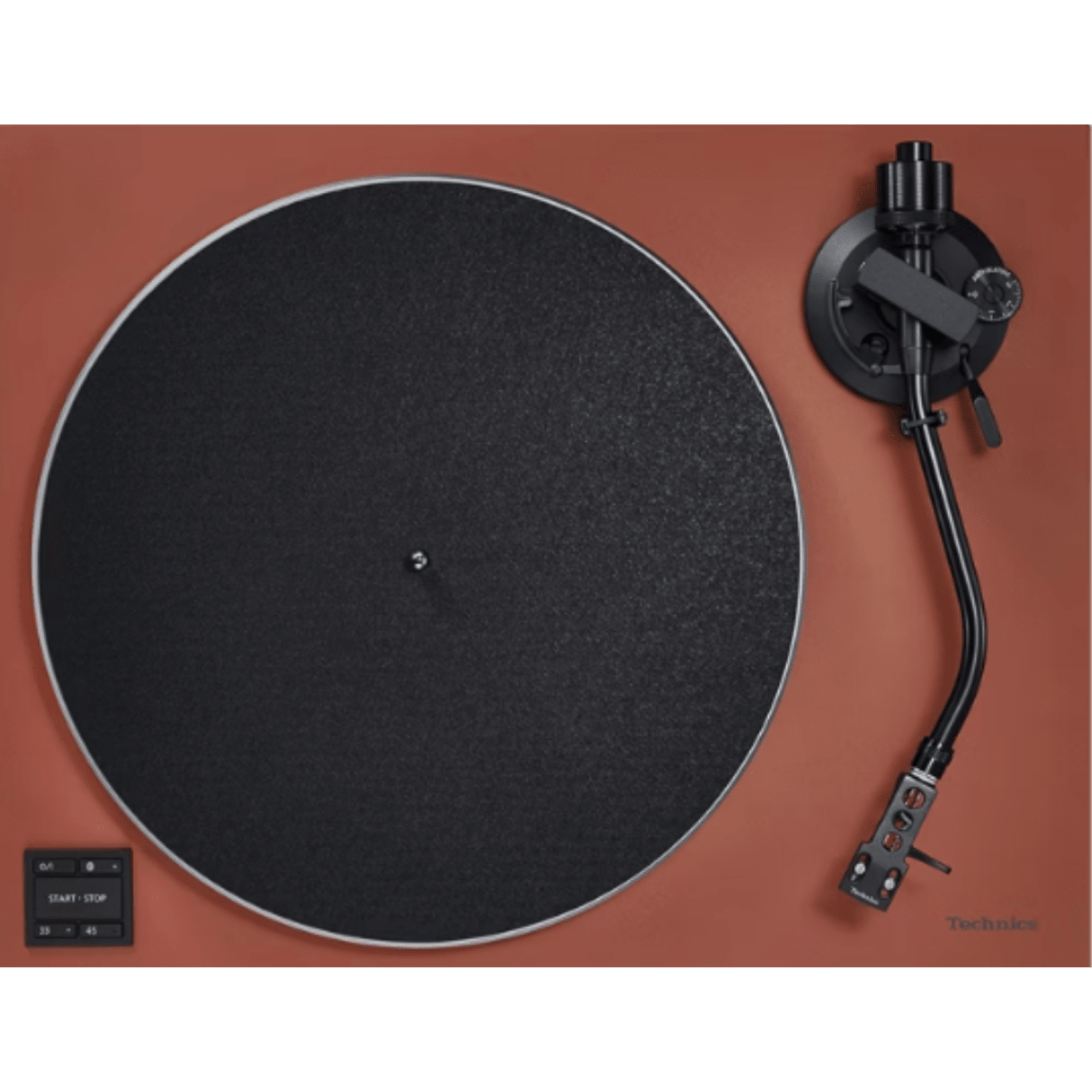 Technics SL-40CBT Direct Drive Bluetooth Turntable in Terracotta, overhead