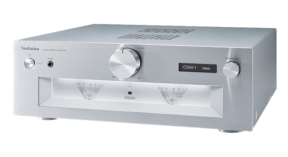 Technics SU-G700M2 Stereo Integrated Amplifier, Silver angled