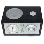 The Tivoli Audio Model Three BT blends classic design, superior sound and Bluetooth connectivity. Top black image