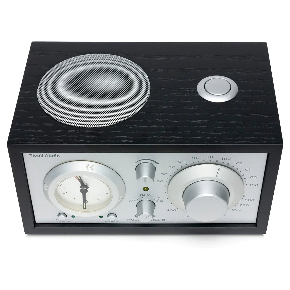 The Tivoli Audio Model Three BT blends classic design, superior sound and Bluetooth connectivity. Top black image