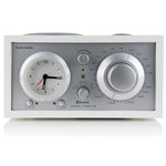 The Tivoli Audio Model Three BT blends classic design, superior sound and Bluetooth connectivity. Front White Silver image
