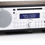 Tivoli Audio Music System, a masterpiece of form and function. Black Ash and Silver front image