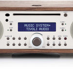 Tivoli Audio Music System, a masterpiece of form and function. Piano White and Silver front image