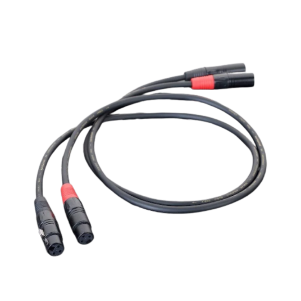 Transparent Hardwired XLR Interconnect Cable