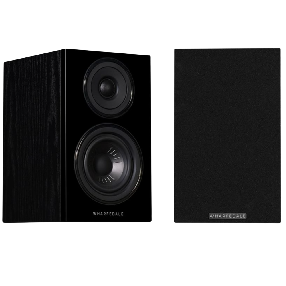  Wharfedale Diamond 12.2 Bookshelf Speakers in Black, pair
