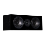 Wharfedale Diamond 12.C Centre Speaker in Black, angled view