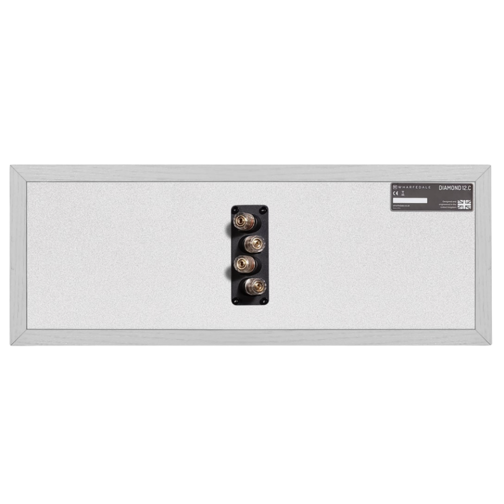 Wharfedale Diamond 12.C Centre Speaker in White, back of speaker