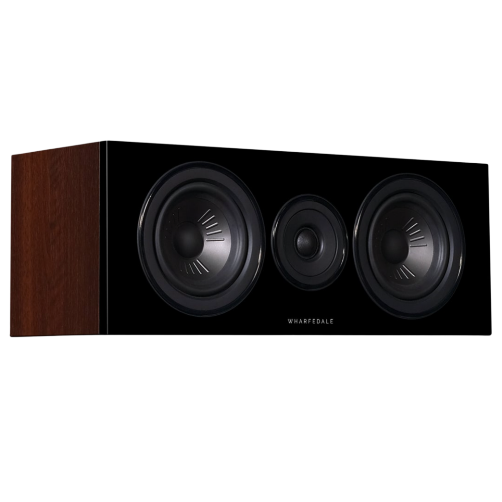 Wharfedale Diamond 12.C Centre Speaker in Walnut, angled image