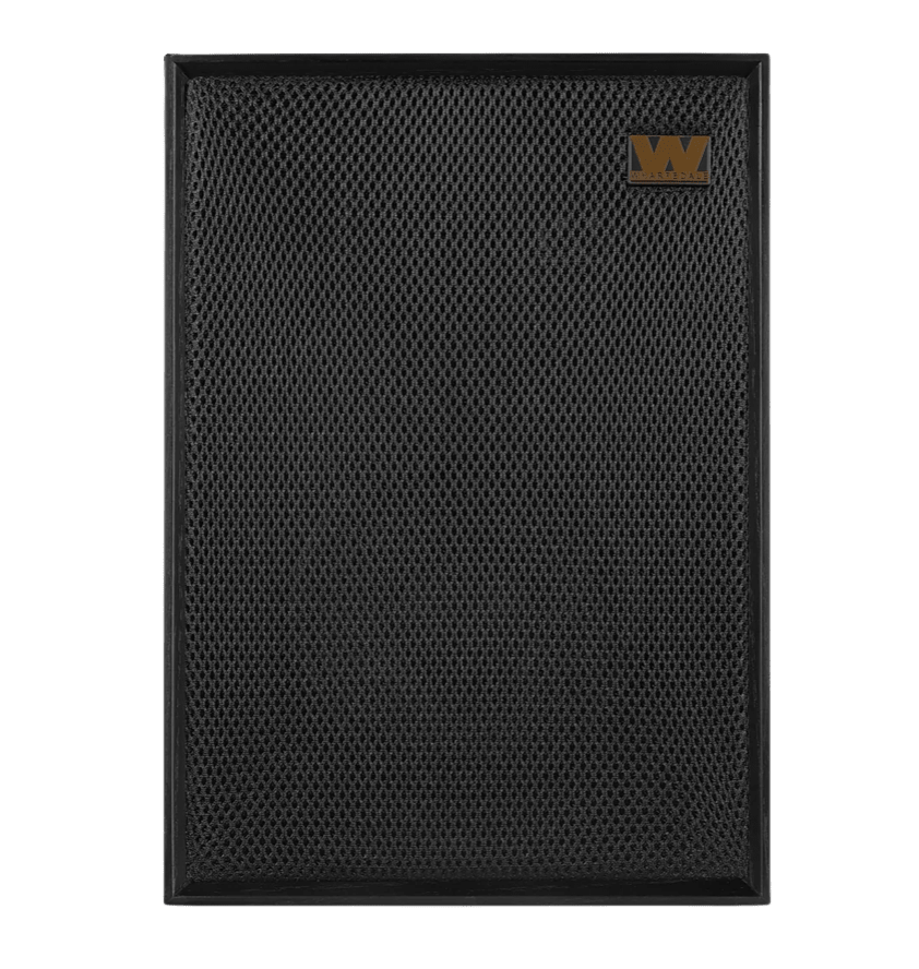 Wharfedale Denton 85th Anniversary Speakers, individual speaker in Black, front with  grille