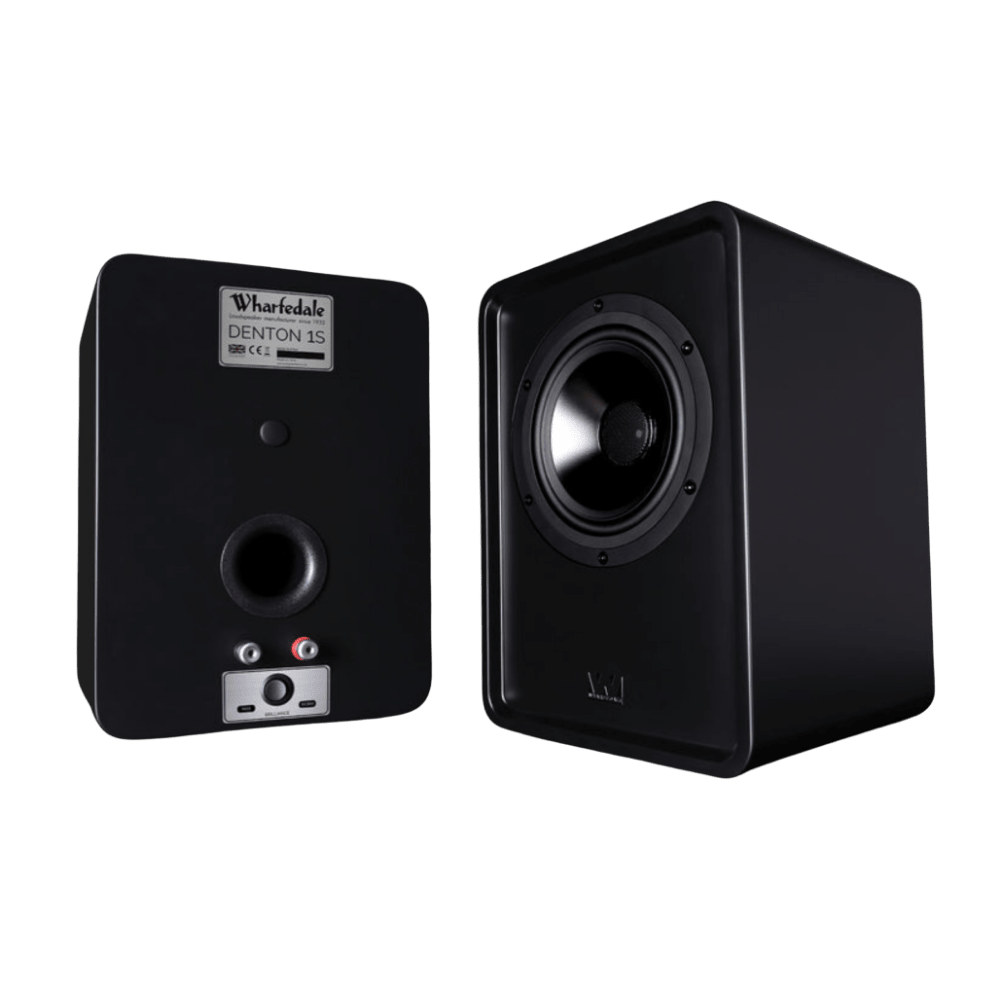 Wharfedale Denton S1 Heritage Loudspeakers in Matte Black, pair
