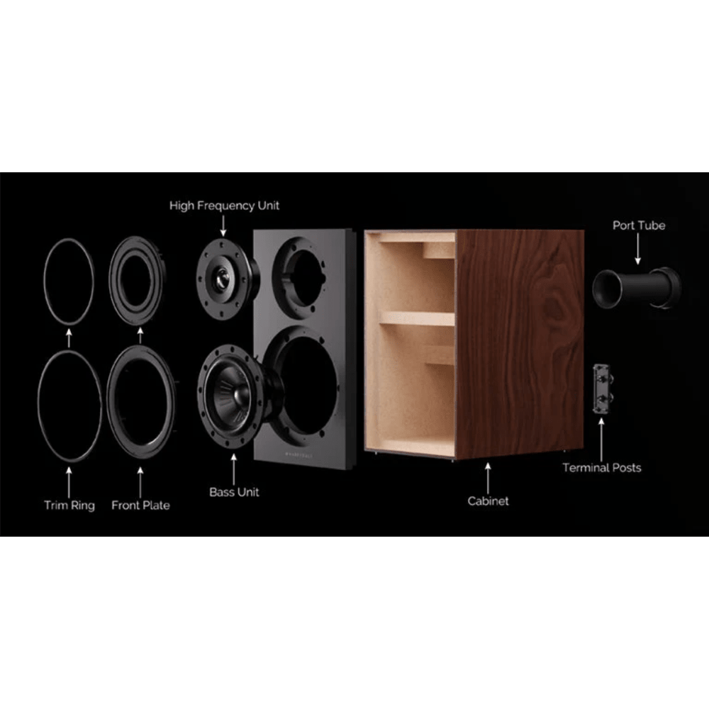 Wharfedale Diamond 12.0i Bookshelf Speakers - low resonance cabinet design
