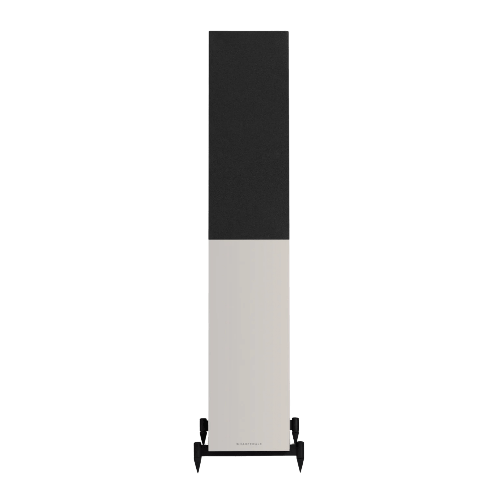 Wharfedale Diamond 12.3i Floorstanding indvidual speaker in Grey, front shown with Grille.