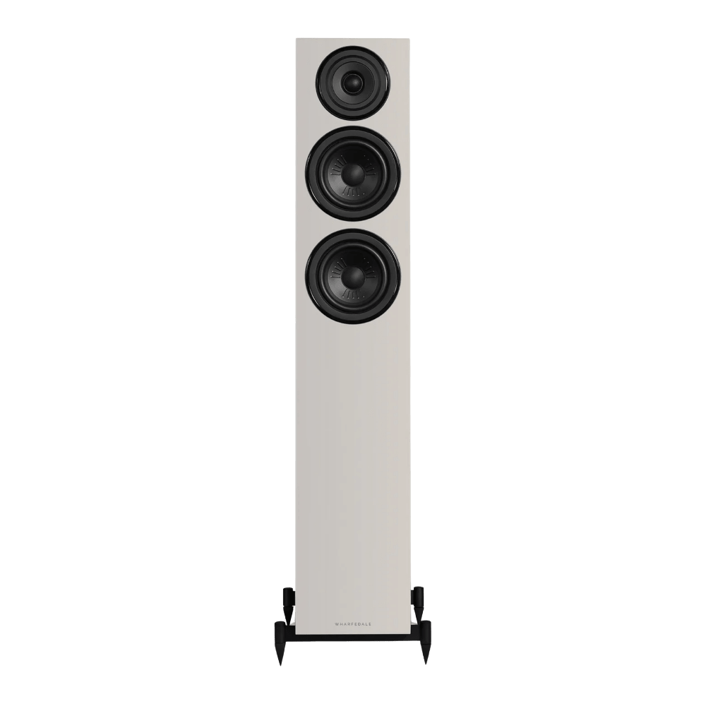 Wharfedale Diamond 12.3i Floorstanding indvidual speaker in Grey, front shown without Grille.