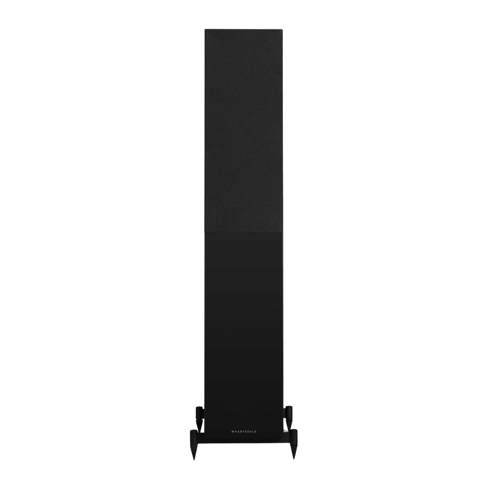 Wharfedale Diamond 12.3i Floorstanding indvidual speaker in Black, front shown with Grille.
