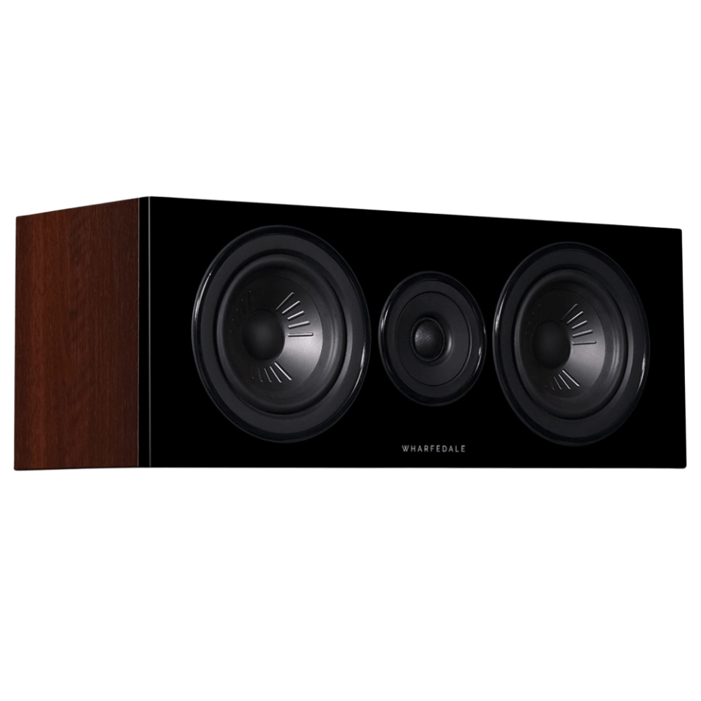 Wharfedale Diamond 12.C Centre Speaker in Walnut, angled image