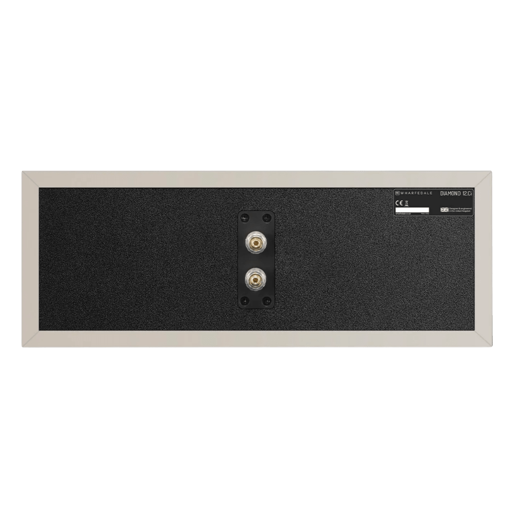 Wharfedale Diamond 12.Ci Centre Speaker in Grey, rear view 