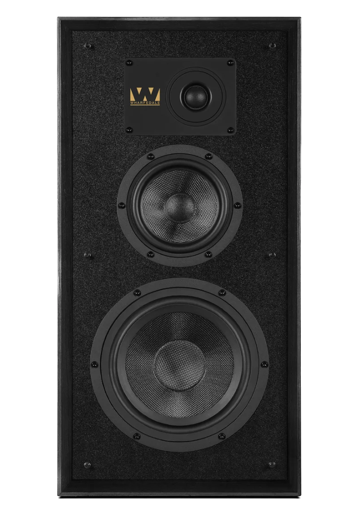 Wharfedale Super Linton Heritage Individual Speaker in Black, front, no grille