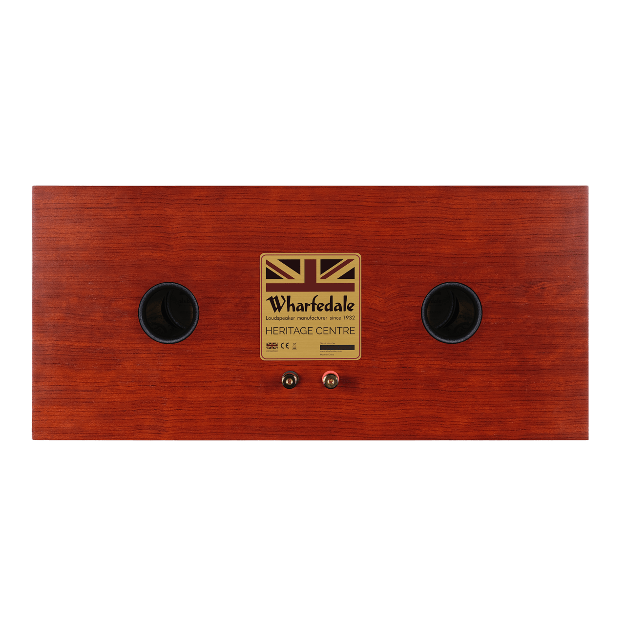 Wharfedale Heritage Centre Speaker in Mahogany.  Back of speaker 