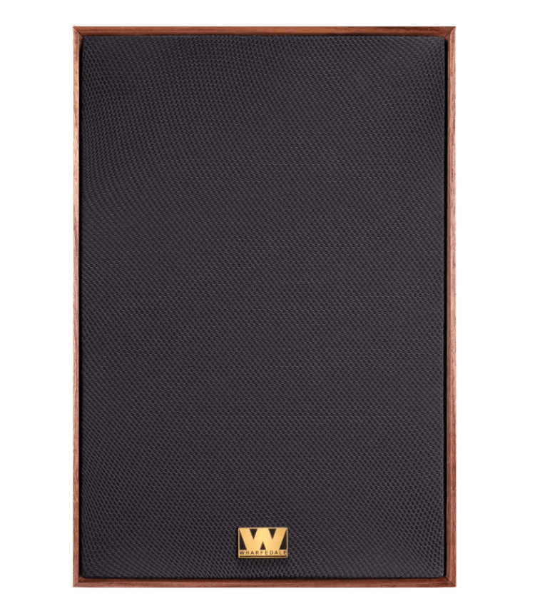 Wharfedale Super Denton Heritage Speakers in Walnut, individual speaker, front with grille
