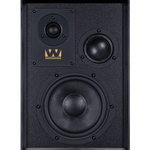 Wharfedale Super Denton Heritage Speakers in Black. Individual speaker, front without grille