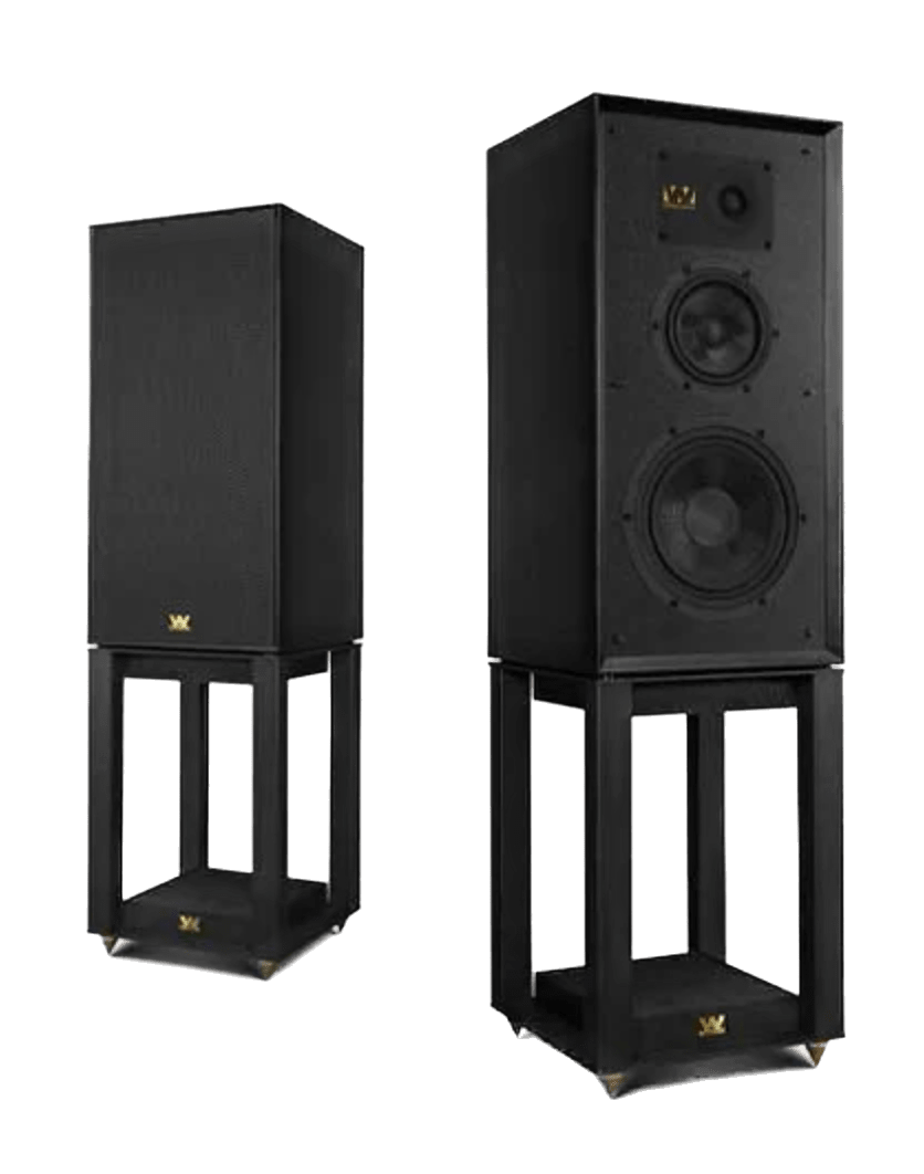 Wharfedale Super Linton Heritage Speaker pair in Black with Speaker Stands (Sold Separately)
