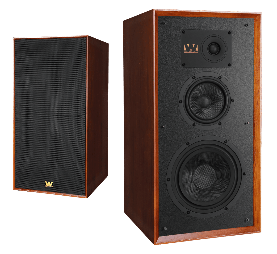 Wharfedale Super Linton Heritage Speaker pair in Mahogany