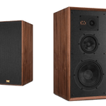 Wharfedale Super Linton Heritage Individual Speaker in Black, angled, no grille