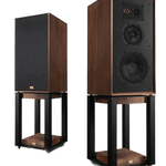Wharfedale Super Linton Heritage Speaker pair in Walnut with Speaker Stands (Sold Separately)