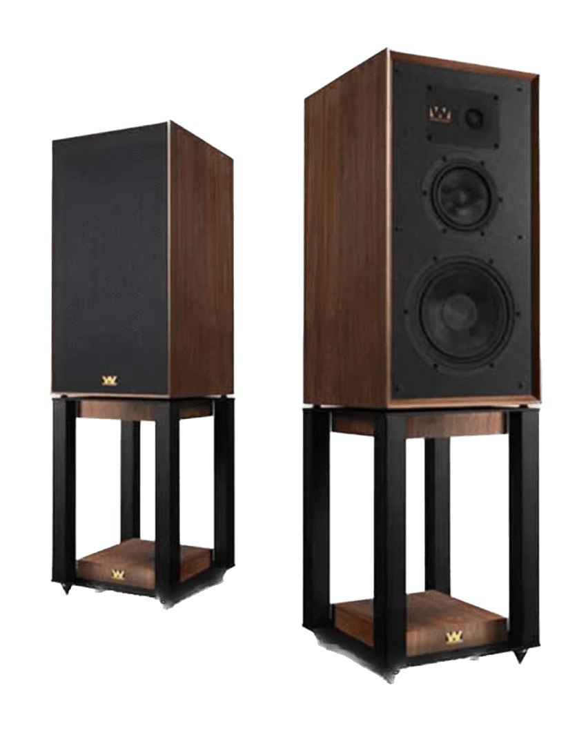Wharfedale Super Linton Heritage Speaker pair in Walnut with Speaker Stands (Sold Separately)